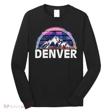 New Colorado Denver State Gift Rocky Mountain Long Sleeve Shirt