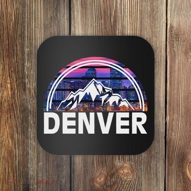 New Colorado Denver State Gift Rocky Mountain Coaster