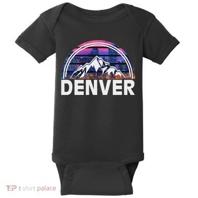 New Colorado Denver State Gift Rocky Mountain Baby Bodysuit