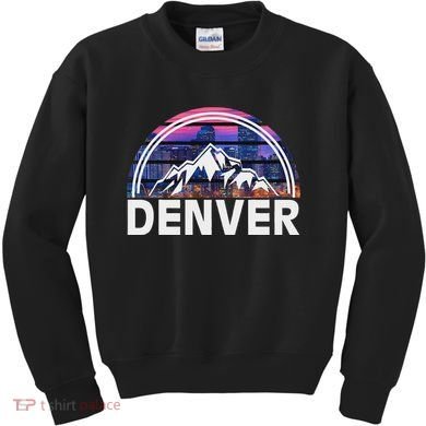 New Colorado Denver State Gift Rocky Mountain Kids Sweatshirt