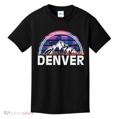 New Colorado Denver State Gift Rocky Mountain Kids T-Shirt