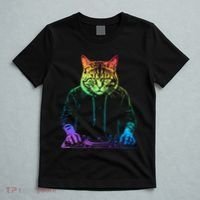 Neon Cat Dj T-Shirt thumb 5