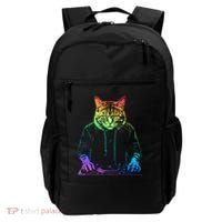 Neon Cat Dj Backpack thumb 0
