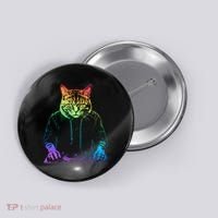Neon Cat Dj Button thumb 0
