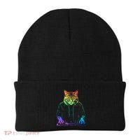 Neon Cat Dj Beanie thumb 0