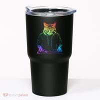 Neon Cat Dj Tumbler thumb 0