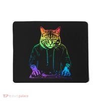 Neon Cat Dj Mousepad thumb 0