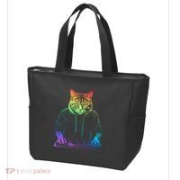 Neon Cat Dj Tote Bag thumb 3