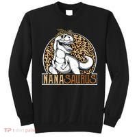 Nanasaurus Cool Dino T Rex Leopard Funny Mothers Day Grandma Sweatshirt thumb 0