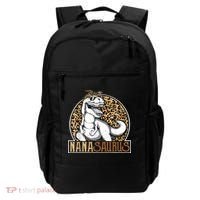 Nanasaurus Cool Dino T Rex Leopard Funny Mothers Day Grandma Backpack thumb 0