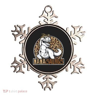 Nanasaurus Cool Dino T Rex Leopard Funny Mothers Day Grandma Ornament