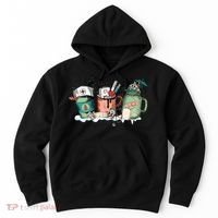 Nurse Christmas Drinks Latte Pills Jar Stethoscope Funny Graphic Oversized Hoodie thumb 0