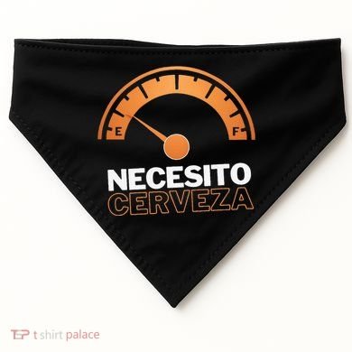 Necesito Cerveza Funny Spanish Beer Lover USA-Made Doggie Bandana