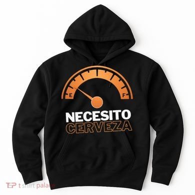 Necesito Cerveza Funny Spanish Beer Lover Hoodie