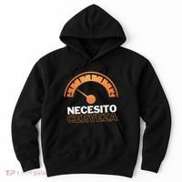 Necesito Cerveza Funny Spanish Beer Lover Hoodie thumb 0