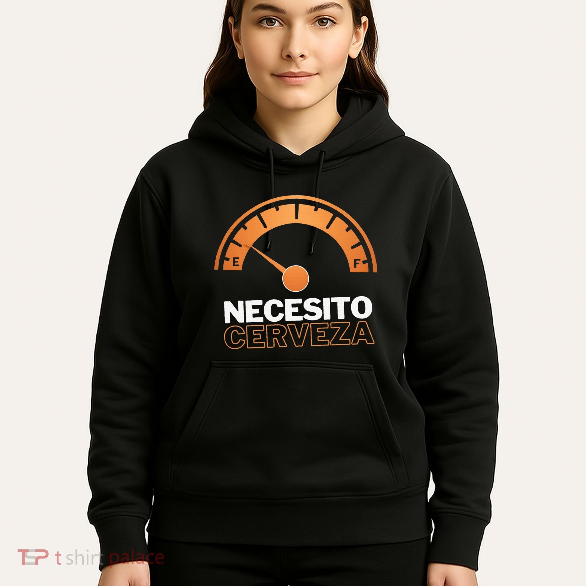 Necesito Cerveza Funny Spanish Beer Lover Hoodie