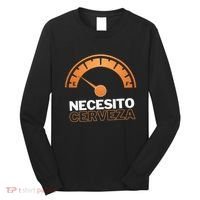 Necesito Cerveza Funny Spanish Beer Lover Long Sleeve Shirt thumb 0