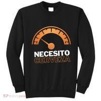 Necesito Cerveza Funny Spanish Beer Lover Sweatshirt thumb 0