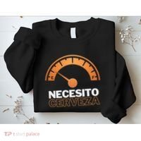 Necesito Cerveza Funny Spanish Beer Lover Sweatshirt thumb 2