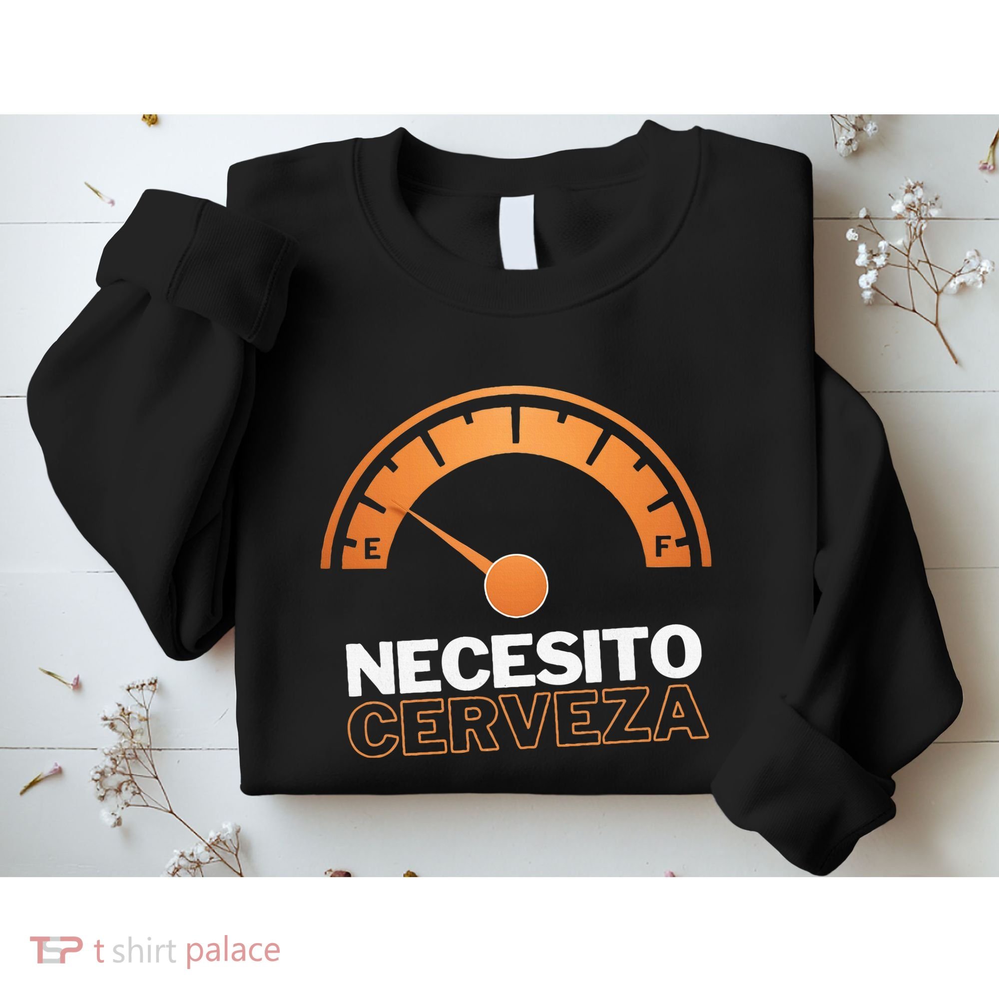 Necesito Cerveza Funny Spanish Beer Lover Sweatshirt