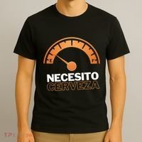 Necesito Cerveza Funny Spanish Beer Lover T-Shirt thumb 3