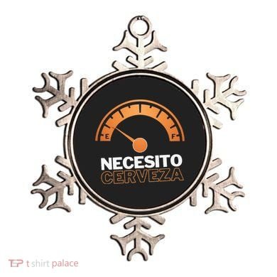 Necesito Cerveza Funny Spanish Beer Lover Ornament