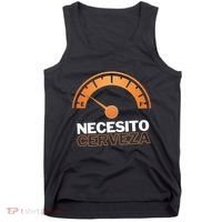 Necesito Cerveza Funny Spanish Beer Lover Tank Top thumb 0