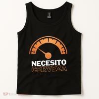 Necesito Cerveza Funny Spanish Beer Lover Tank Top thumb 2