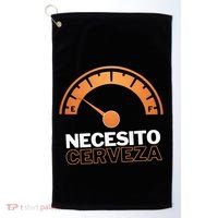 Necesito Cerveza Funny Spanish Beer Lover Golf Towel thumb 0