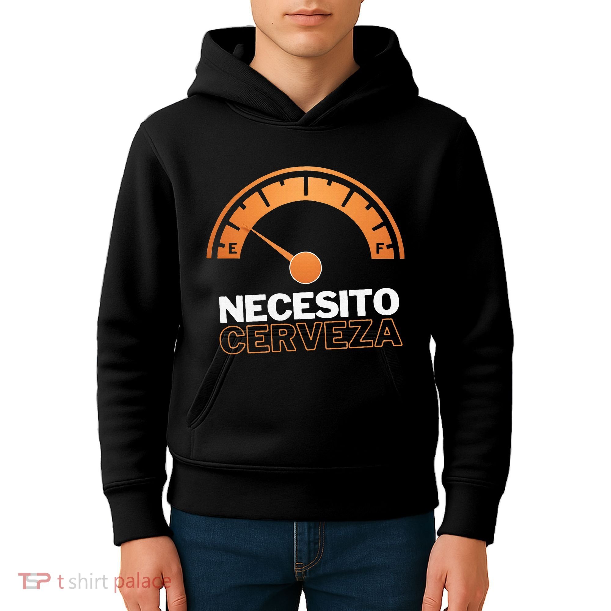 Necesito Cerveza Funny Spanish Beer Lover Kids Hoodie