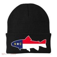 North Carolina Flag with Trout Fish Beanie thumb 0