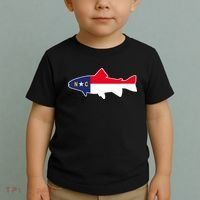 North Carolina Flag with Trout Fish Toddler T-Shirt thumb 2
