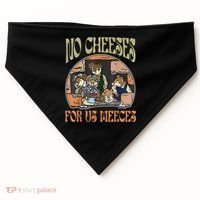 No Cheese For Us Meeces USA-Made Doggie Bandana thumb 0