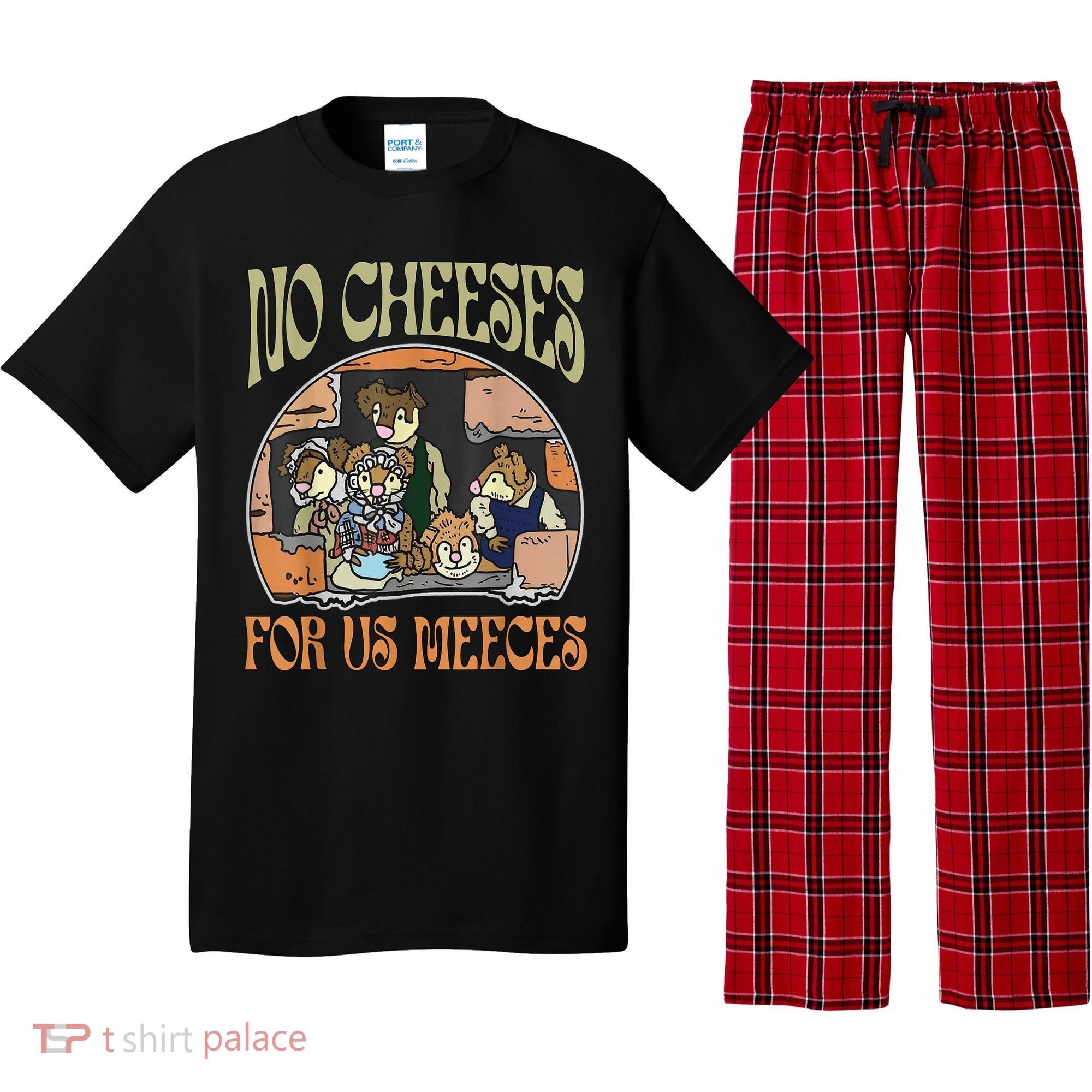 No Cheese For Us Meeces Pajama Set