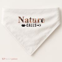 Nature Calls Fall USA-Made Doggie Bandana thumb 0