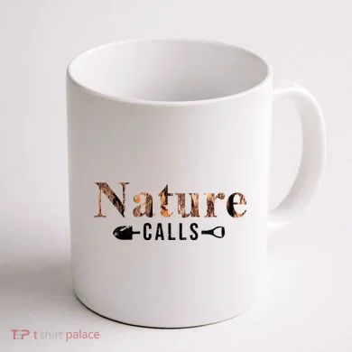 Nature Calls Fall Coffee Mug back