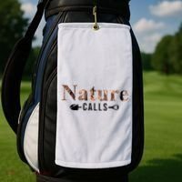 Nature Calls Fall Golf Towel thumb 2