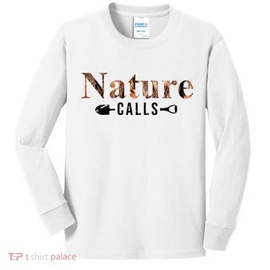 Nature Calls Fall Kids Long Sleeve Shirt