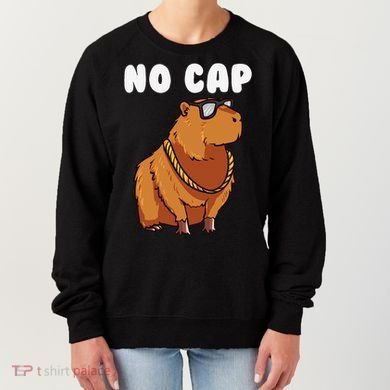 No Cap Funny Capybara Ok I Pull Up Dank Meme Women's Sweatshirt