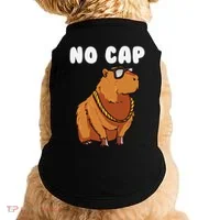 No Cap Funny Capybara Ok I Pull Up Dank Meme Doggie Tank thumb 0