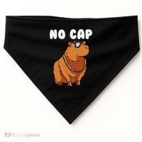 No Cap Funny Capybara Ok I Pull Up Dank Meme USA-Made Doggie Bandana thumb 0