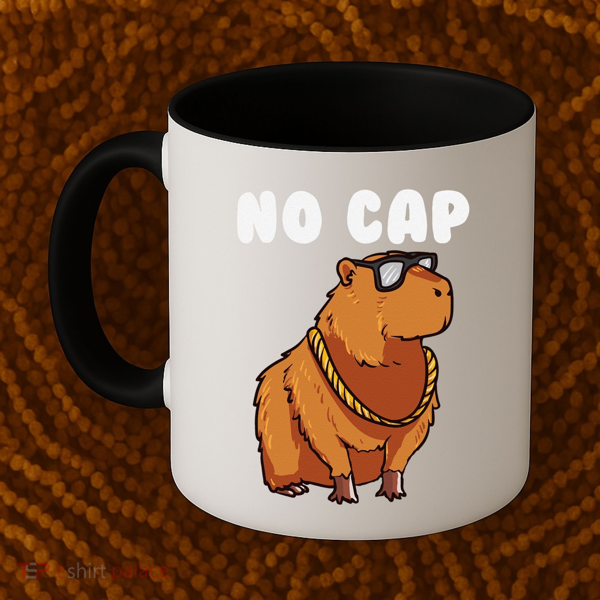 No Cap Funny Capybara Ok I Pull Up Dank Meme Coffee Mug