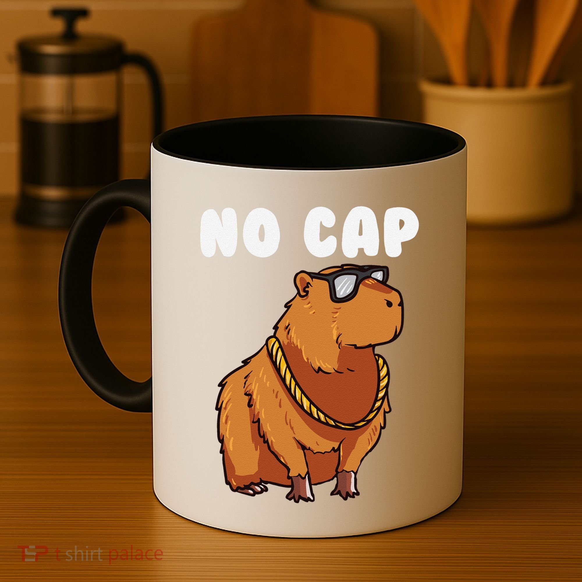 No Cap Funny Capybara Ok I Pull Up Dank Meme Coffee Mug