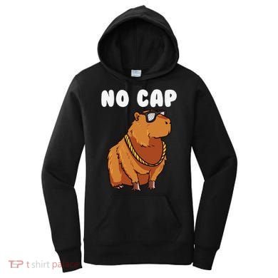 No Cap Funny Capybara Ok I Pull Up Dank Meme Women's Hoodie
