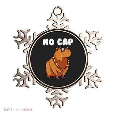 No Cap Funny Capybara Ok I Pull Up Dank Meme Ornament