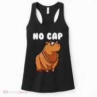 No Cap Funny Capybara Ok I Pull Up Dank Meme Women's Tank Top thumb 0