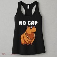 No Cap Funny Capybara Ok I Pull Up Dank Meme Women's Tank Top thumb 3