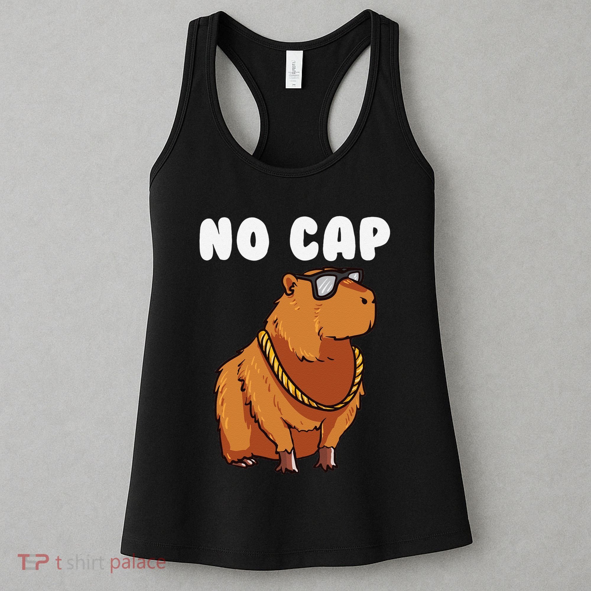 No Cap Funny Capybara Ok I Pull Up Dank Meme Women's Tank Top