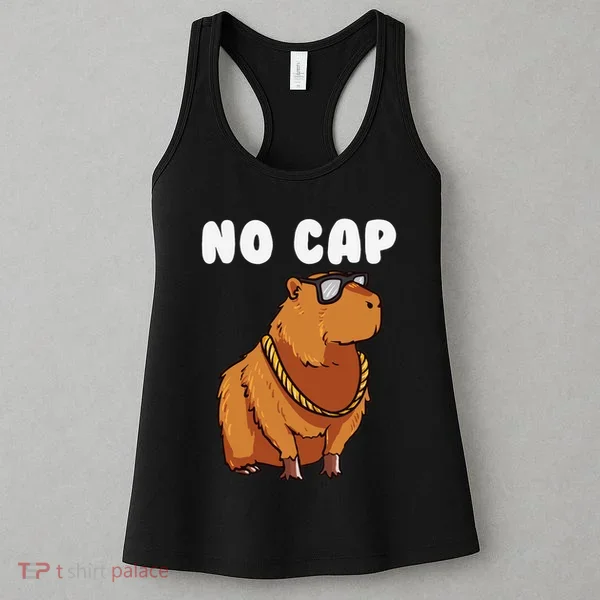 No Cap Funny Capybara Ok I Pull Up Dank Meme Women's Tank Top