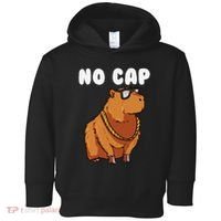 No Cap Funny Capybara Ok I Pull Up Dank Meme Toddler Hoodie thumb 0